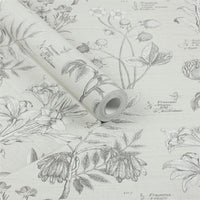RHS Botanical Sketchbook Cream Wallpaper - Esselle Home
