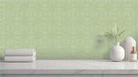 RHS Dandy Floral Sage Wallpaper