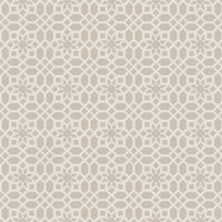 RHS Star Trellis Taupe Wallpaper - Esselle Home
