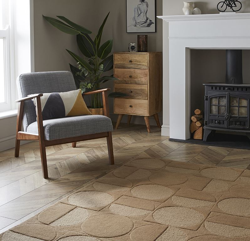 Arabella Wool 160x230cm Taupe Rug