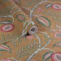 Fruits of Paradise Ochre Wallpaper - Esselle Home