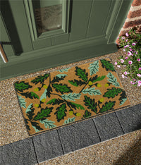 RHS Coir Autumn Oak Green Doormat 45x75cm (Bale 438) - Esselle Home
