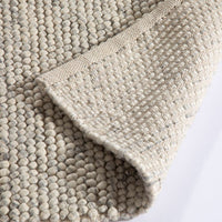 Delilah Wool Pebble Mottled Cream Rug 160x230cm