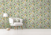 RHS Citrus & Vine Cream Wallpaper