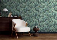Whispering Willow Navy Wallpaper - Esselle Home