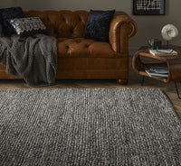 Delilah Wool Pebble Mottled Grey Rug