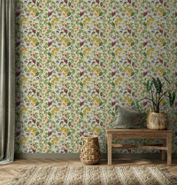 RHS Citrus & Vine Cream Wallpaper