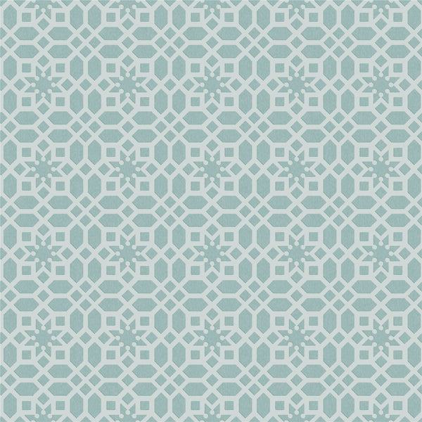 RHS Star Trellis Soft Blue Wallpaper
