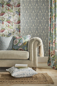 Waterlily Lake Linen Multicoloured Wallpaper